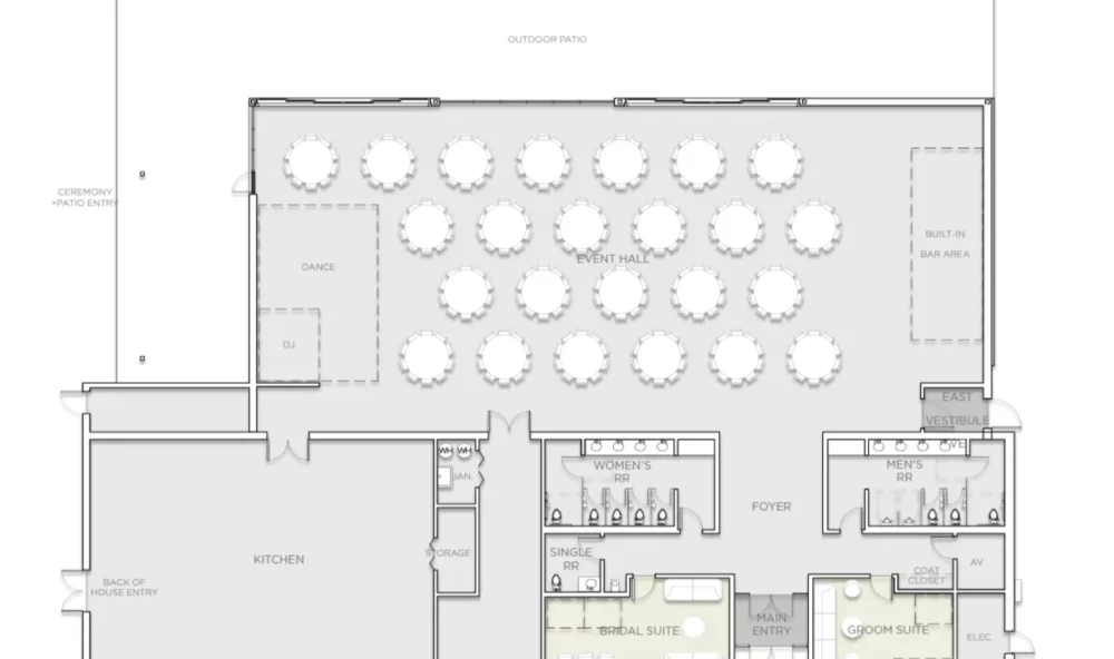 Reception Hall Floor Plan